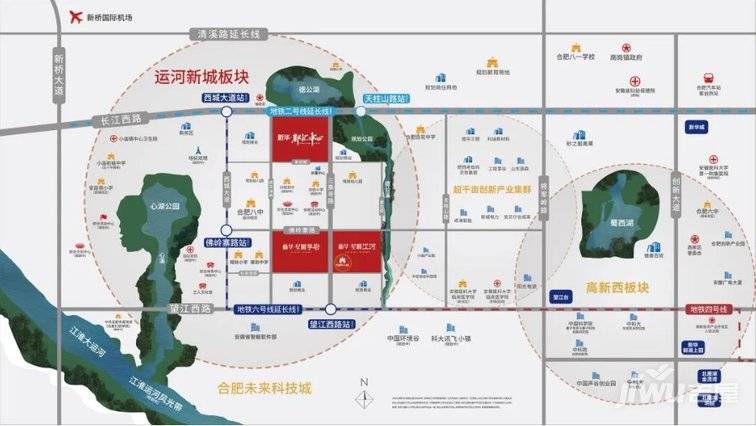 奇异果app：蜀山区新华星耀江河社区园林景观谋划(图2)